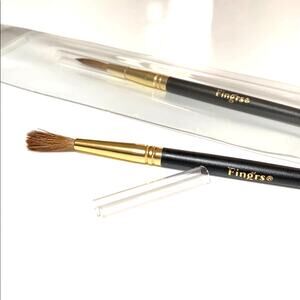 Fingrs Acrylic Nail Eye MAKEUP BRUSH Cuticle Push Brow Brush Applicator